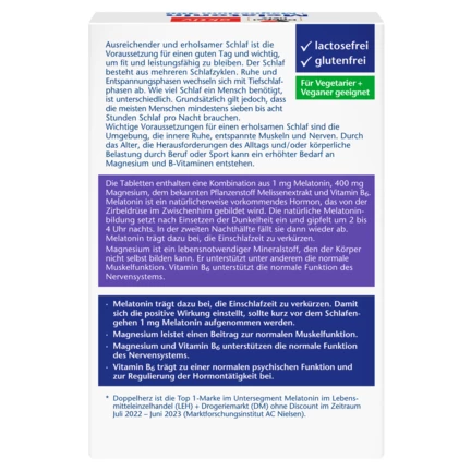 Doppelherz aktiv Melatonin + Magnezijum 400 Zadnji pogled