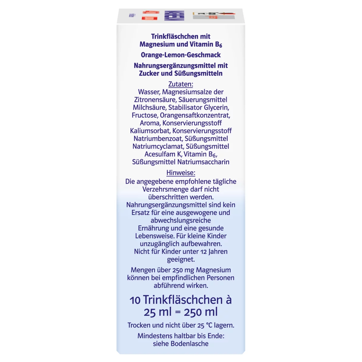 Doppelherz system MAGNEZIJUM 400 LIQUID Pogled sa desne strane