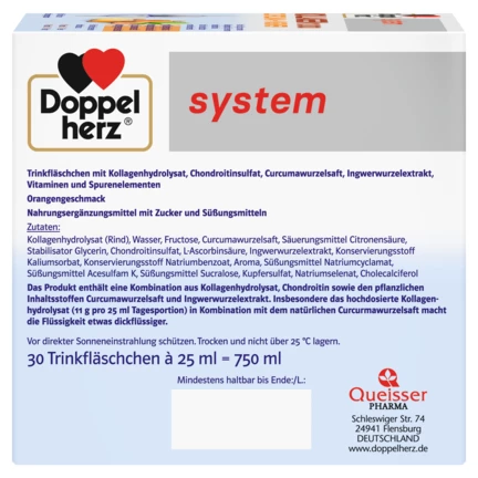 Doppelherz system KOLAGEN 11.000 KURKUMA + ĐUMBIR Pogled sa desne strane