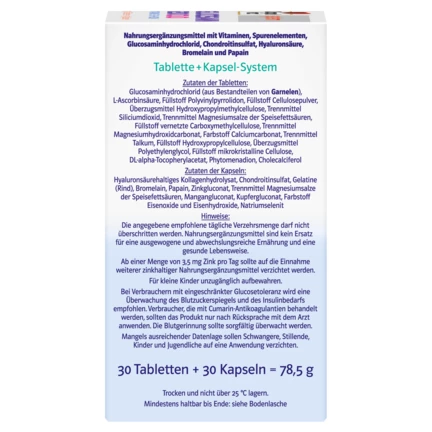 Doppelherz system GLUKOZAMIN 1200 DUO Pogled sa desne strane