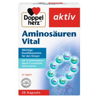 Doppelherz aktiv Aminokiseline Vital Prednji pogled Retuširani prednji pogled Zadnji pogled Pogled sa leve strane Pogled sa desne strane