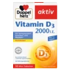 Doppelherz aktiv Vitamin D3 2000 I.E. Prednji pogled Retuširani prednji pogled Zadnji pogled Pogled sa leve strane Pogled sa desne strane