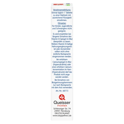 Doppelherz aktiv Vitamin K2 + D3 2500 IJ Pogled sa leve strane