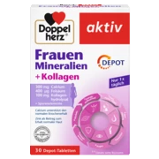 Doppelherz aktiv Minerali i vitamini za zene Prednji pogled Retuširani prednji pogled Zadnji pogled Pogled sa leve strane Pogled sa desne strane
