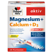 Illustration of the product packaging Doppelherz aktiv Magnezijum + Kalcijum + D3 DIRECT front view