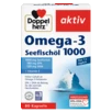 Doppelherz aktiv Omega-3 Ulja morskih riba 1000 Prednji pogled Retuširani prednji pogled Zadnji pogled Pogled sa leve strane Pogled sa desne strane