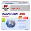Doppelherz system MAGNEZIJUM 400 CITRAT Prednji pogled Retuširani prednji pogled Zadnji pogled Pogled sa leve strane Pogled sa desne strane