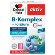 Doppelherz aktiv B-Komplex DEPOT Prednji pogled Retuširani prednji pogled Zadnji pogled Pogled sa leve strane Pogled sa desne strane
