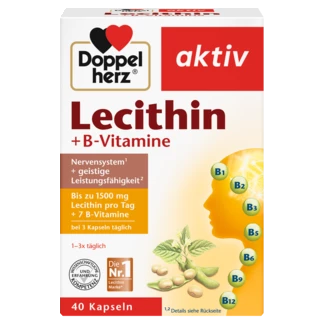 Doppelherz aktiv Lecithin Prednji pogled Retuširani prednji pogled Zadnji pogled Pogled sa leve strane Pogled sa desne strane