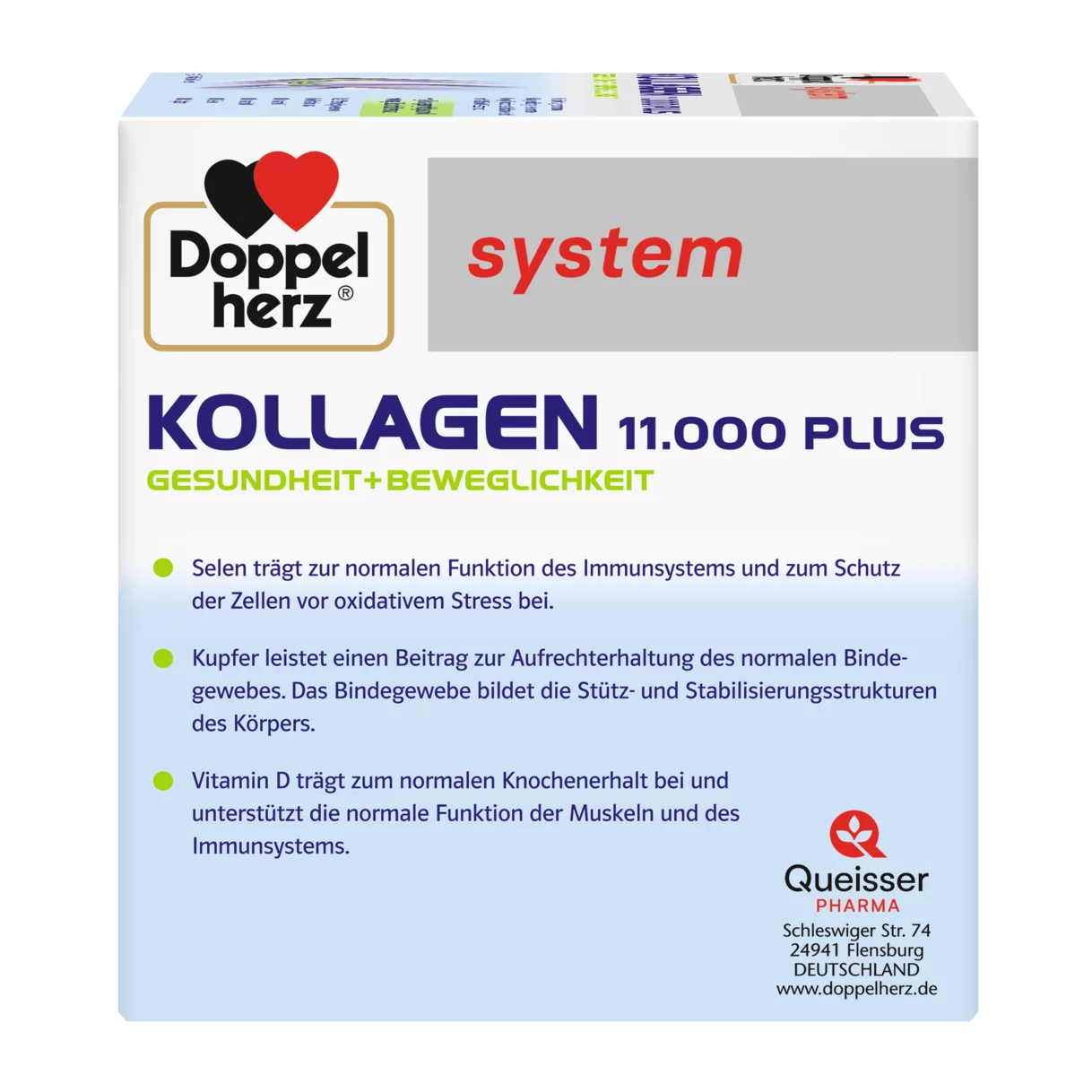 Doppelherz system KOLAGEN 11.000 PLUS  Pogled sa desne strane